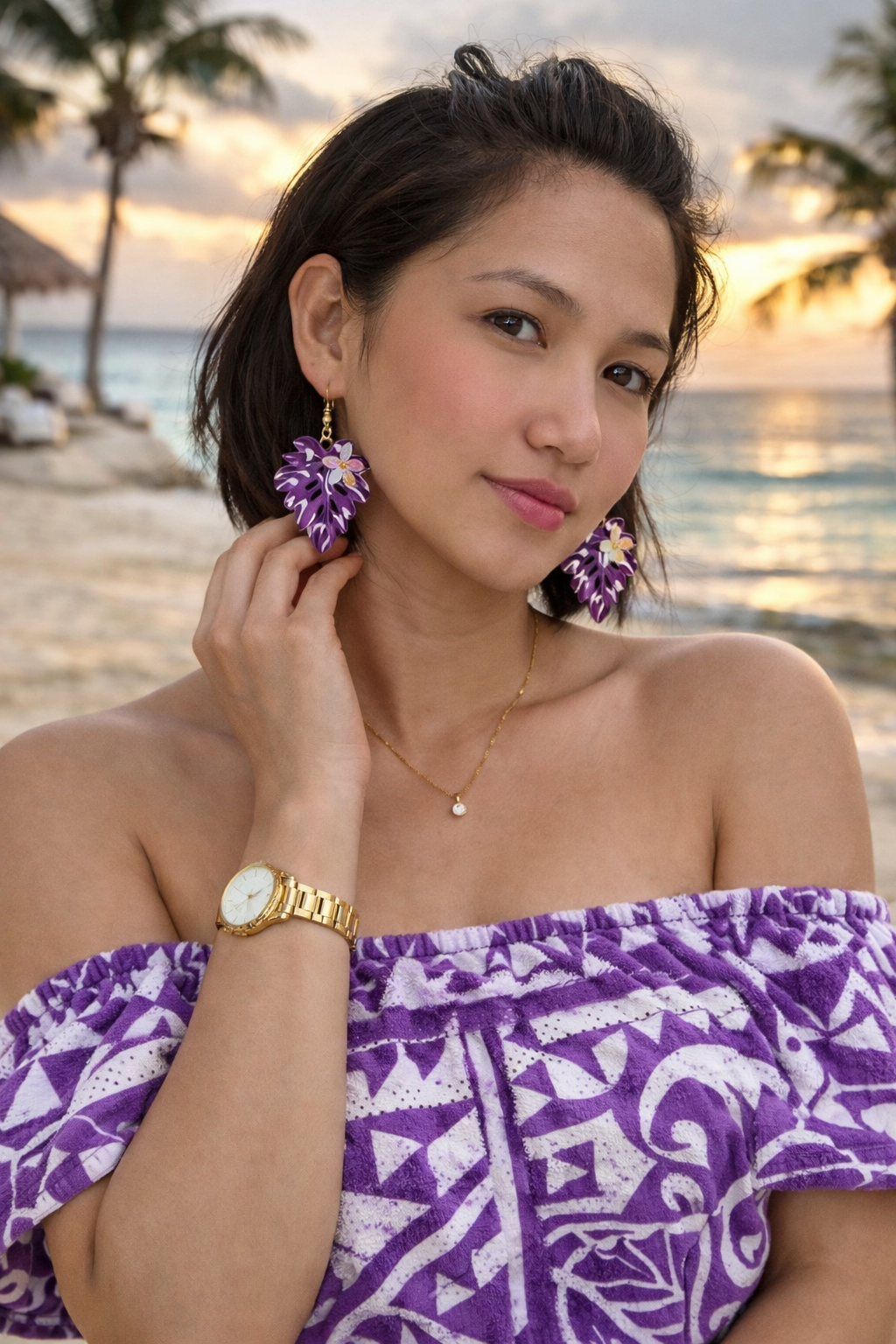 Paradise petals earrings